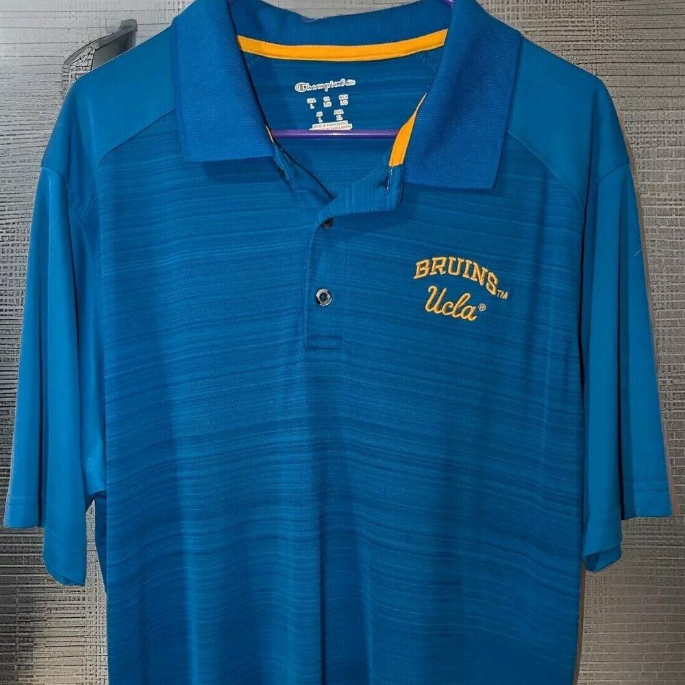 UCLA Bruins Champion Blue Performance Polo Golf Shirt Men's L
